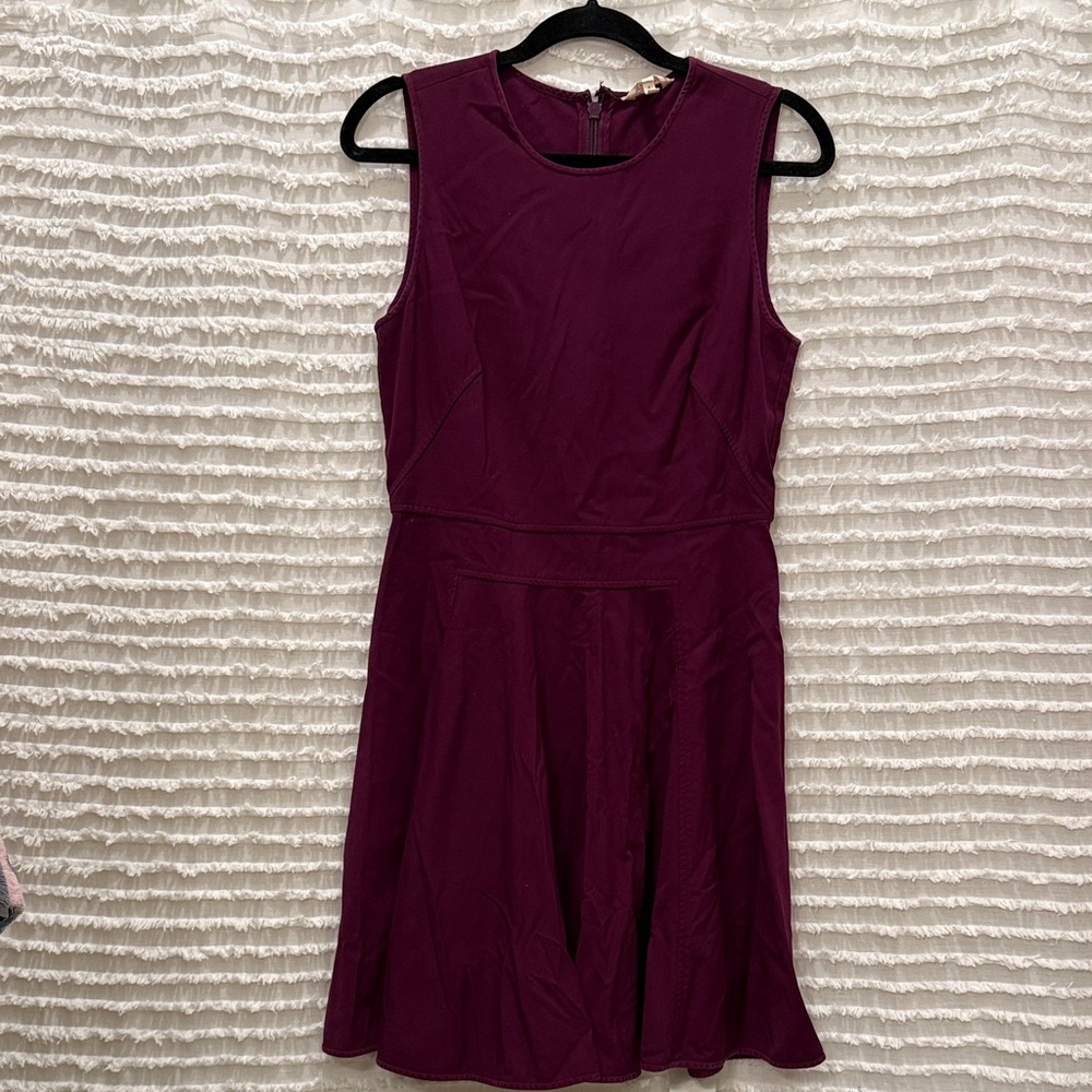 Rebecca Taylor Sleeveless Purple Dress